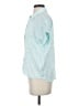 OAT 100% Lyocell Teal Short Sleeve Button-Down Shirt Size S - photo 5