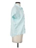 OAT 100% Lyocell Teal Short Sleeve Button-Down Shirt Size S - photo 4