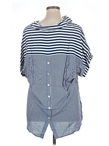 Jane and Delancey 3/4 Sleeve Button-Down Shirt (view 2)