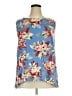 Chaps 100% Cotton Blue Sleeveless Blouse Size 3X - photo 1