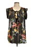 Daniel Rainn Black Short Sleeve Blouse Size L - photo 1
