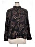 Westbound 100% Rayon Floral Black Long Sleeve Blouse Size XL - photo 1