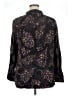 Westbound 100% Rayon Floral Black Long Sleeve Blouse Size XL - photo 2