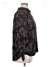 Westbound 100% Rayon Floral Black Long Sleeve Blouse Size XL - photo 4
