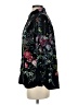 Soft Surroundings 100% Polyester Floral Black Long Sleeve Blouse Size XS (petite) - photo 5