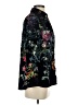 Soft Surroundings 100% Polyester Floral Black Long Sleeve Blouse Size XS (petite) - photo 4