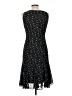 Chaps 100% Polyester Polka Dots Black Cocktail Dress Size 10 - photo 2