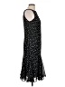 Chaps 100% Polyester Polka Dots Black Cocktail Dress Size 10 - photo 4