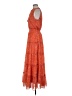 1.State 100% Polyester Paisley Orange Casual Dress Size L - photo 5
