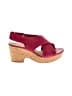 Clarks Burgundy Wedges Size 7 - photo 1
