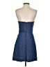 Milly 100% Linen Solid Blue Cocktail Dress Size 2 - photo 2