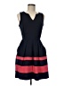 Iz Byer Color Block Blue Casual Dress Size 7 - photo 1