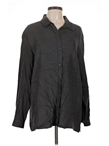 Eileen Fisher Long Sleeve Button-Down Shirt (view 1)