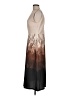 Calvin Klein 100% Polyester Graphic Brown Cocktail Dress Size 6 - photo 5