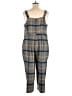 ModCloth Plaid Gray Jumpsuit Size 1X - photo 2