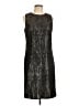 J. McLaughlin Metallic Black Cocktail Dress Size 10 - photo 1