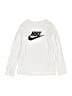 Nike 100% Cotton White Long Sleeve T-Shirt Size S (kids) - photo 1