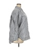 Gloria Vanderbilt Stripes Gray Long Sleeve Button-Down Shirt Size XXL - photo 4