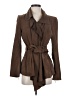 Tommy Bahama Solid Brown Trenchcoat Size XS - photo 1