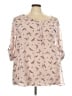 Torrid Pink 3/4 Sleeve Blouse Size 5X Plus (5) - photo 1