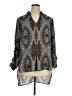 Ashley Stewart 100% Polyester Paisley Gray 3/4 Sleeve Blouse Size 14 Plus - photo 1
