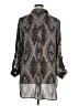 Ashley Stewart 100% Polyester Paisley Gray 3/4 Sleeve Blouse Size 14 Plus - photo 2