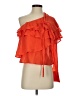 Line & Dot 100% Polyester Orange Sleeveless Top Size XS - photo 1