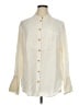 J.Crew Collection 100% Silk Ivory Long Sleeve Silk Top Size 16 - photo 1