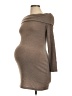 Pink Blush Brown Casual Dress Size L - photo 1