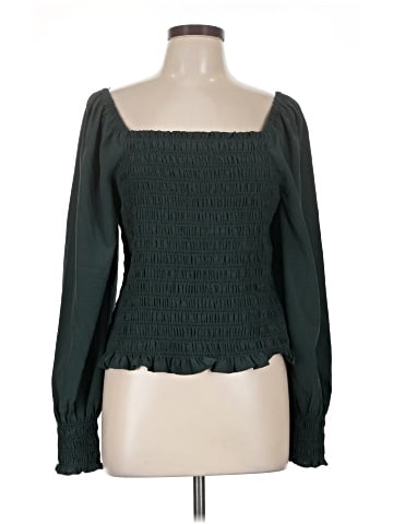 Madewell Lucie Bubble-Sleeve Smocked Top (view 1)