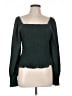 Madewell 100% Polyester Green Long Sleeve Blouse Size L - photo 1