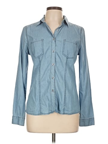 Ultra Flirt Long Sleeve Button-Down Shirt (view 1)