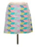 Milly Argyle Teal Casual Skirt Size 2 - photo 1