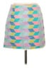 Milly Argyle Teal Casual Skirt Size 2 - photo 2