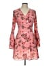 Atmosphere Floral Pink Cocktail Dress Size 10 - photo 1