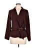 Topshop 100% Polyester Burgundy Long Sleeve Blouse Size 6 - photo 1