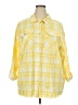 Ruby Rd. Plaid Yellow 3/4 Sleeve Blouse Size 2X - photo 1