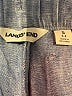 Lands' End 100% Linen Chevron-herringbone Blue Shorts Size S - photo 3