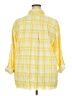Ruby Rd. Plaid Yellow 3/4 Sleeve Blouse Size 2X - photo 2