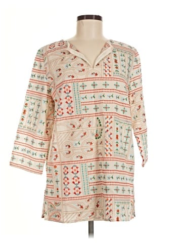 J. Peterman 3/4 Sleeve Blouse (view 1)