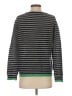 Jumper 100% Cashmere Stripes Gray Cashmere Pullover Sweater Size 1 - photo 2