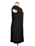Perceptions Solid Black Casual Dress Size 14 - photo 4