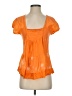XCVI 100% Cotton Orange Short Sleeve Blouse Size S - photo 1