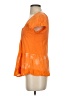 XCVI 100% Cotton Orange Short Sleeve Blouse Size S - photo 5