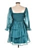 Thirty/Thirty 100% Polyester Teal Cocktail Dress Size L - photo 2
