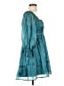 Thirty/Thirty 100% Polyester Teal Cocktail Dress Size L - photo 4