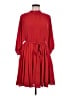 Ann Taylor 100% Polyester Solid Red Casual Dress Size M - photo 1