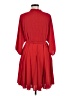 Ann Taylor 100% Polyester Solid Red Casual Dress Size M - photo 2