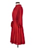 Ann Taylor 100% Polyester Solid Red Casual Dress Size M - photo 5