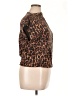 Intempo Animal Print Brown Short Sleeve Turtleneck Size XL - photo 4